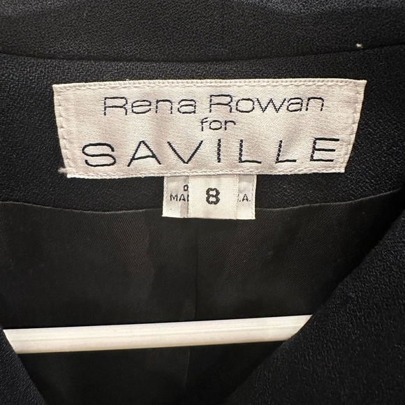 Rena Rowan for Saville Women’s Navy Blue Blazer Professional Crossbody Size 8 - Picture 3 of 3